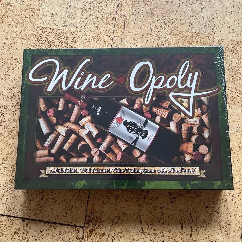Wine-Opoly - A Monopoly Theme Wine Trading Board Game Wine Night NEW SEALED  2-6